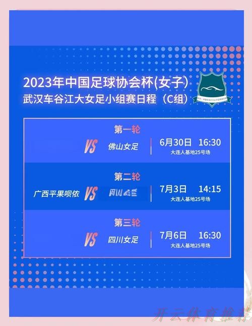 世界杯赛程,开云体育:2023年中国太平中国足球协会全国女子足球锦标赛第一阶段结束 世界杯赛程,开云体育:2023年中国太平中国足球协会全国女子足球锦标赛第一阶段结束